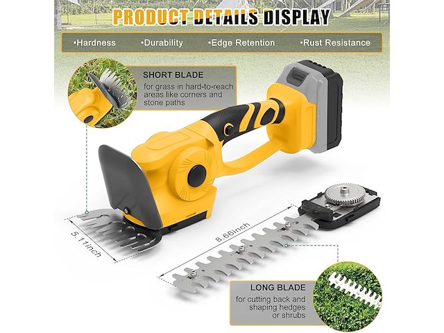 Panthem accu-grasschaar - afbeelding 2 van  4