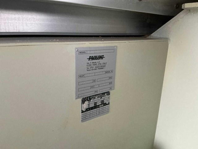 Paolini p30n paneelcirkelzaagmachine - afbeelding 3 van  13