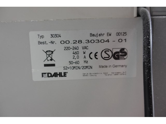 Papier versnipperaar dahle - afbeelding 4 van  4