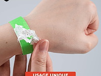 Papieren armbanden neon rood-groen - afbeelding 3 van  6