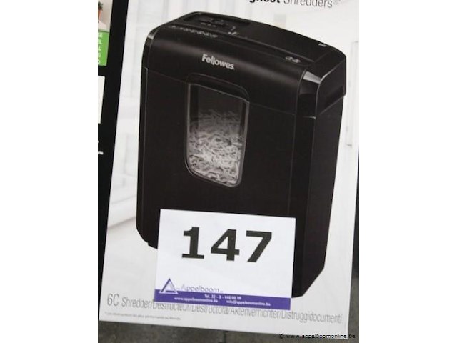 Papiersnipperaar fellowes - afbeelding 1 van  2