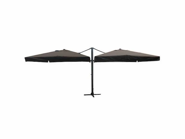 Parasol - aluminium frame, 300 grams brandvertragend doek - paralux - incl. parasolvoet; zelf te verzwaren - marzano - afbeelding 1 van  3