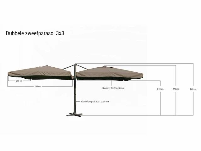 Parasol - paralux - 0 - 0 - afbeelding 2 van  3