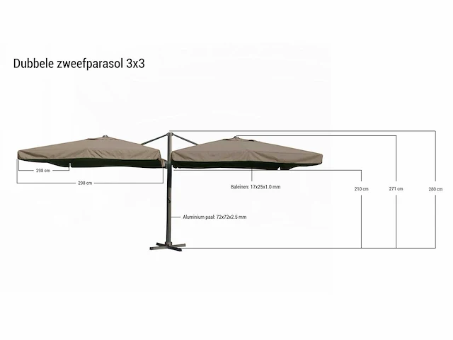 Parasol - paralux - 0 - 0 - afbeelding 2 van  3
