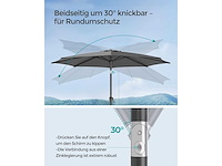 Parasol 340 cm, upf 50+ kanteling 30° - afbeelding 4 van  6
