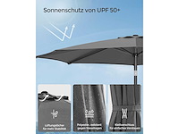 Parasol 340 cm, upf 50+ kanteling 30° - afbeelding 5 van  6