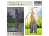 Parasol déporté - gris - afbeelding 6 van  9