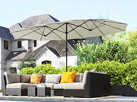 Parasol double face 436 x 260 cm, protection uv - afbeelding 1 van  7