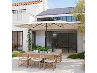 Parasol double face 436 x 260 cm, protection uv - afbeelding 3 van  7