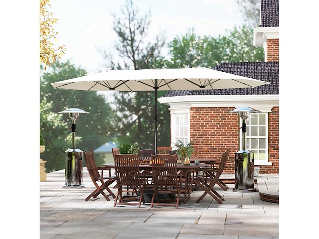 Parasol double face 436 x 260 cm, protection uv - afbeelding 5 van  7