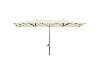 Parasol double-face, 451 x 264 cm parasol avec système de manivelle - afbeelding 3 van  6