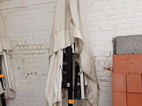 Parasol met 4x terrasverwarmer