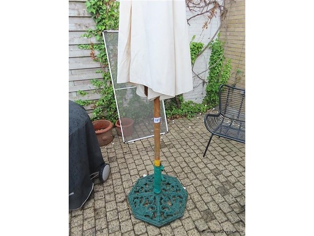 Parasol metalen voet - afbeelding 2 van  3