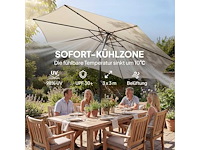 Parasol ongeveer 300 cm in diameter, kantelbaar - afbeelding 3 van  4