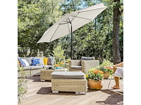 Parasol, recht, achthoekige kantelbare diameter 3 m - beige - afbeelding 3 van  7