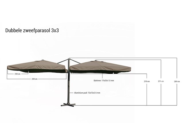 Parasol - afbeelding 2 van  3