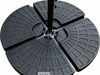 Parasoltegels 4-delig - basis voor parasolvoet 60kg (4x 15kg) - afbeelding 1 van  4