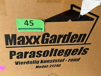 Parasoltegels 4-delig - basis voor parasolvoet 60kg (4x 15kg) - afbeelding 3 van  4