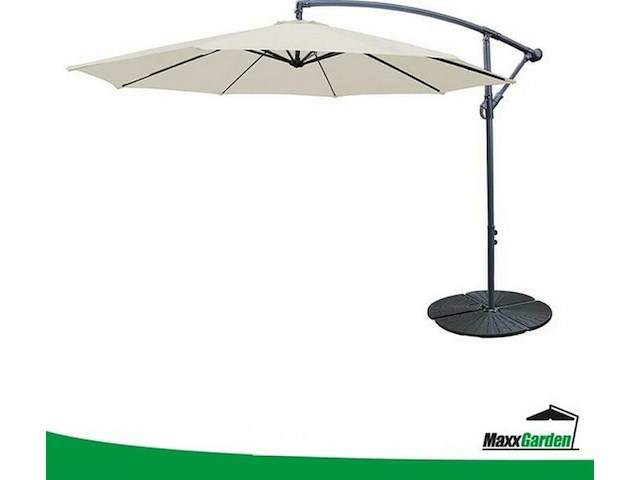 Parasoltegels 4-delig - basis voor parasolvoet 60kg (4x 15kg) - afbeelding 4 van  4