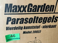 Parasoltegels 4-delig - basis voor parasolvoet 60kg (4x 15kg) - afbeelding 3 van  4
