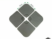 Parasoltegels 4-delig - basis voor parasolvoet 60kg (4x 15kg) - afbeelding 4 van  4