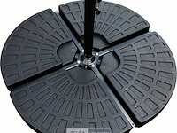 Parasoltegels 4-delig - basis voor parasolvoet 60kg (4x 15kg) - afbeelding 1 van  3