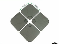 Parasoltegels 4-delig - basis voor parasolvoet 60kg (4x 15kg) - afbeelding 3 van  3