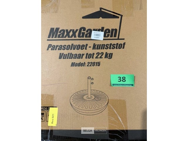 Parasolvoet - kunststof - vulbaar tot 22 kg - afbeelding 3 van  3