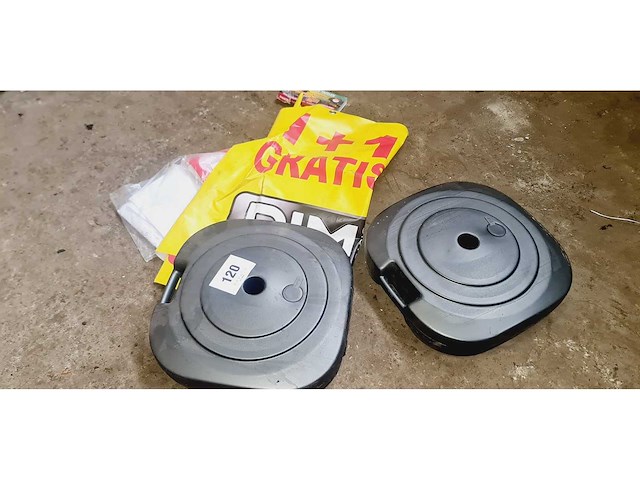 Parasolvoet 2x en banner 2x - afbeelding 1 van  4