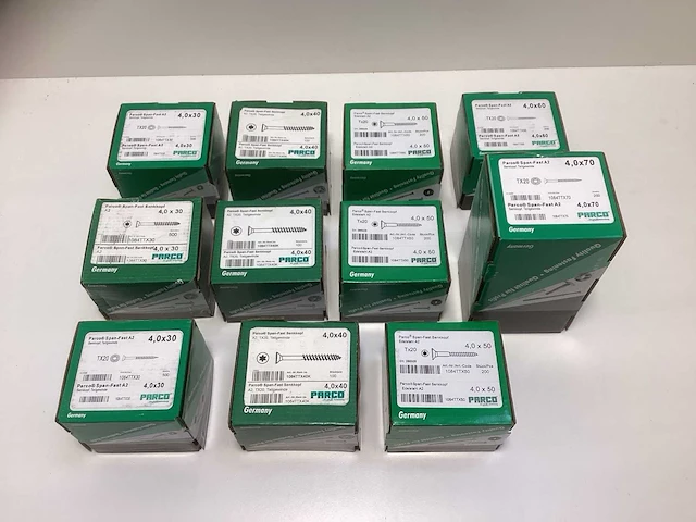 Parco span-fast rvs a2 schroeven tx30 2800 stuks - afbeelding 1 van  7