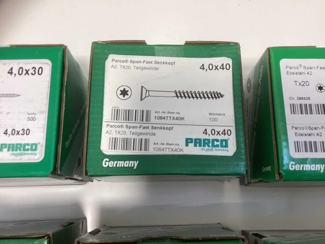 Parco span-fast rvs a2 schroeven tx30 2800 stuks - afbeelding 4 van  7