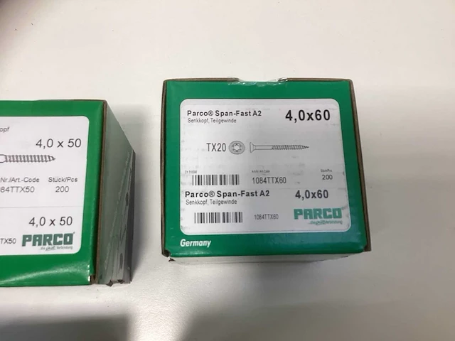 Parco span-fast rvs a2 schroeven tx30 2800 stuks - afbeelding 6 van  7