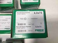 Parco span-fast rvs a2 schroeven tx30 2800 stuks - afbeelding 7 van  7