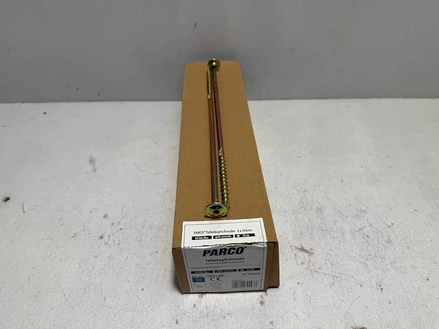 Parco® tellerkopschroeven | 8,0 x 220 mm | geel-verzinkt | tx40 - afbeelding 2 van  2