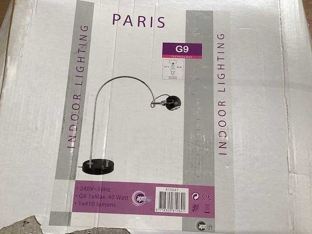 Paris bureaulamp zwart - afbeelding 3 van  3