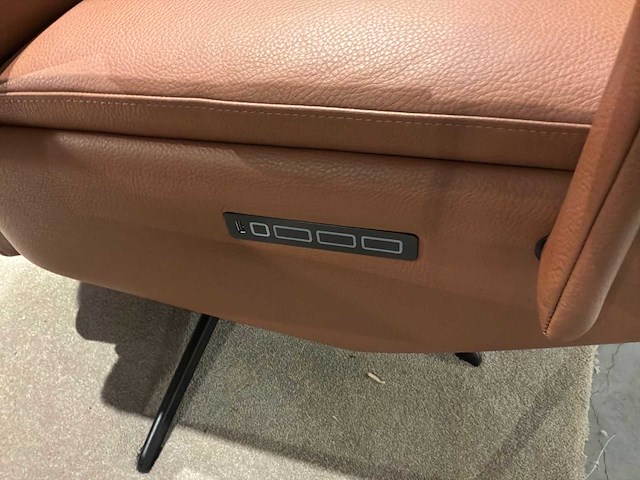 Paris curve open samoa cognac relax zetel elektrisch - afbeelding 5 van  5