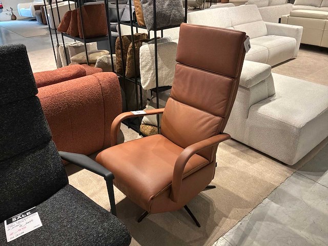 Paris curve open samoa cognac relax zetel elektrisch - afbeelding 5 van  5