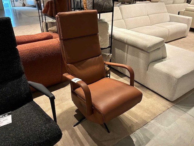 Paris curve open samoa cognac relax zetel elektrisch - afbeelding 1 van  5