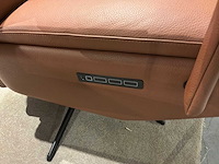 Paris curve open samoa cognac relax zetel elektrisch - afbeelding 4 van  5