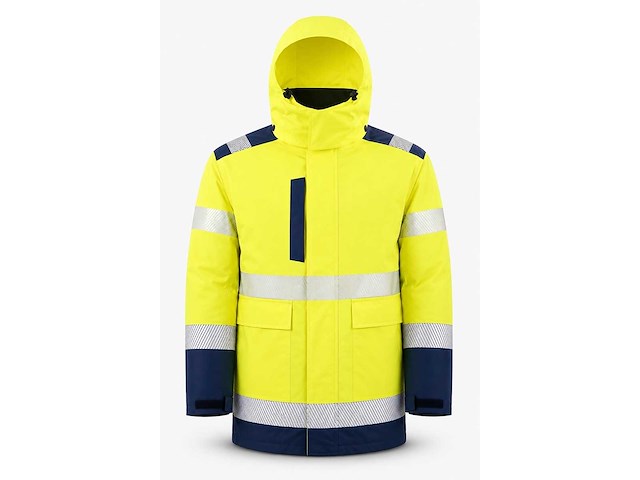Parka - 4 in 1 - hi vis geel maat s (4x) - afbeelding 1 van  2