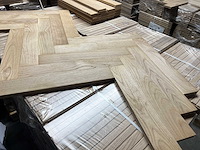 Parketvloer 113m² massief eikenvisgraat 408x68x16mm - afbeelding 7 van  7