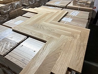 Parketvloer 75m² massief eikenvisgraat 408x68x16mm - afbeelding 4 van  8