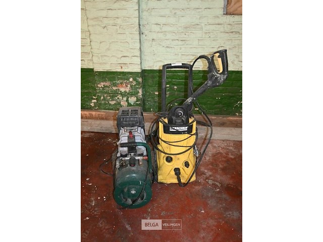 Parkside compressor + kárcher hogedrukreiniger - afbeelding 1 van  7