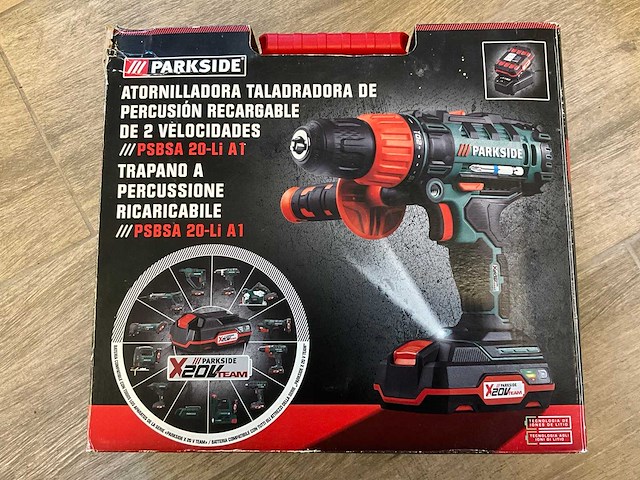 Parkside psbsa 20-li a1 schroefboormachine - afbeelding 1 van  1