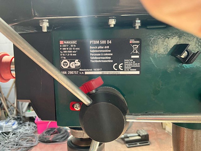 Parkside ptbm 500 d4 kolomboormachine - afbeelding 4 van  5