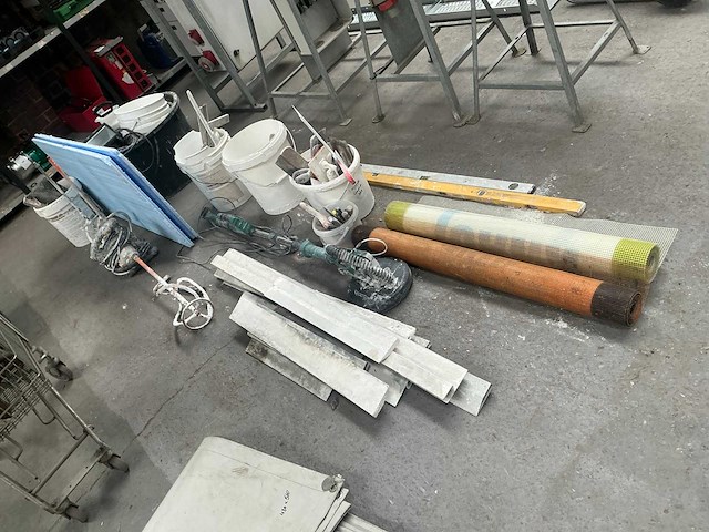 Parkside pwds 920 a1 plafond schuurmachine met diverse gereedschappen - afbeelding 1 van  16
