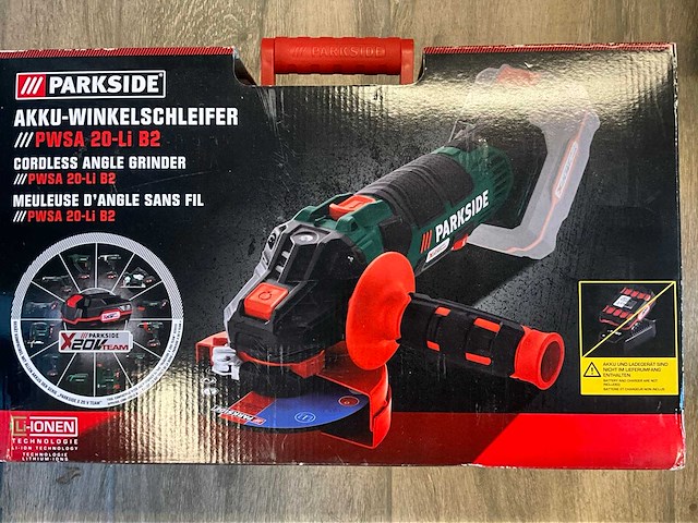 Parkside pwsa 20-li b2 haakse slijpmachine - afbeelding 1 van  1