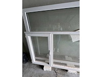 Partij 2 ramen pvc - afbeelding 2 van  2