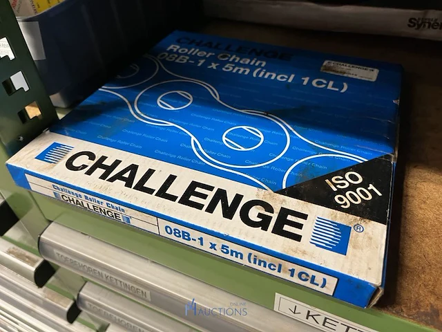 Partij aandrijfkettingen, kettingwielen en geleiderollen - afbeelding 25 van  135