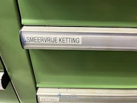 Partij aandrijfkettingen, kettingwielen en geleiderollen - afbeelding 123 van  135